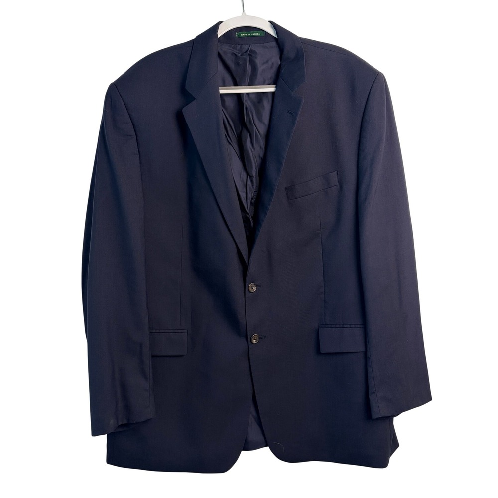 Lauren Ralph Lauren Blazer 48L Navy Blue Wool/Cashmere Blend